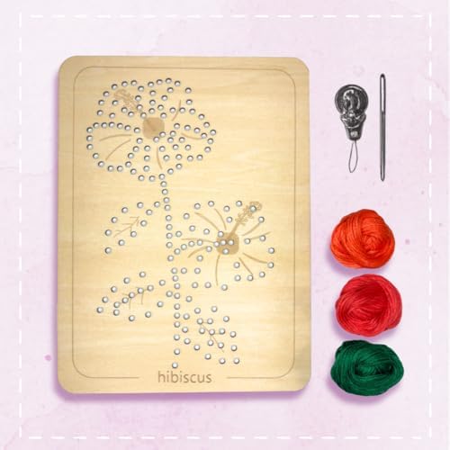 Wooden Flower Lacing Embroidery Kits for Beginners, Set of 5 Learn-to-Stitch Craft Boards, Sewing & Embroidery Art Kits for Kids Ages 8+, DIY Craft Projects, Educational Gifts, Party Favors (Summer) - Image 5