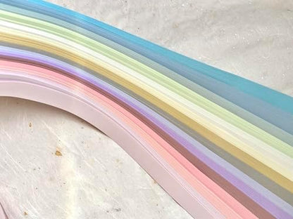 1/4" Assorted Pastel Paper Strips for German, Froebel, Moravian Stars & Weaving (100 Strips) - Image 2