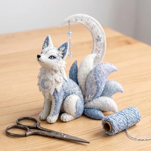 Arctic Winter Guardians DIY Patchwork Kit - 3D Felt Animal Sewing Kit - DIY Patchwork Animal Kit for Beginners, Handmade Felt Craft Kit for Home Decor & Creative Gift (blue1) - Image 5