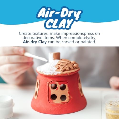 REALART Air Dry Clay for Adults (5lb Bucket White) Air Dry Clay Tools - Image 4
