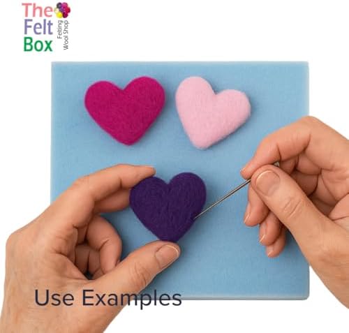 The Felt Box Needle Felting Wool Carded Batts Shade Pack 100 Grams 3.5 Oz - Pink/Purple - Image 6