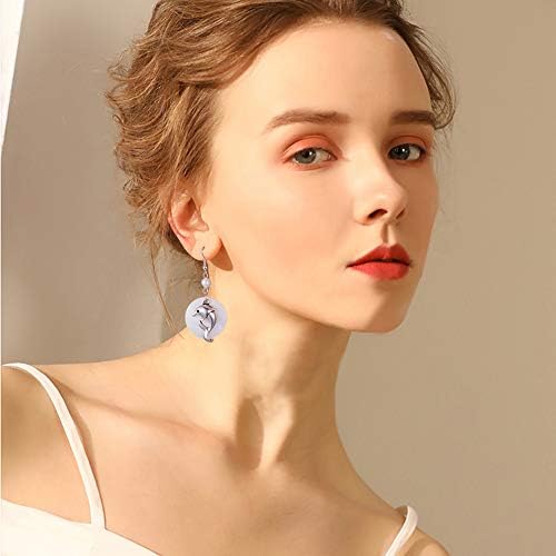 SUNNYCLUE 1 Box DIY 10 Pairs Natural White Sea Shell Drop Dangle Earrings Making Starter Kit Round Seashell Charm Pendants Earring Hook for Art Craft Projects Silver, Instruction - Image 6