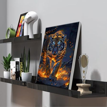 ATDMS Tiger Paint by Numbers Kit for Adults with Frame, 8x12 Inch - Image 3