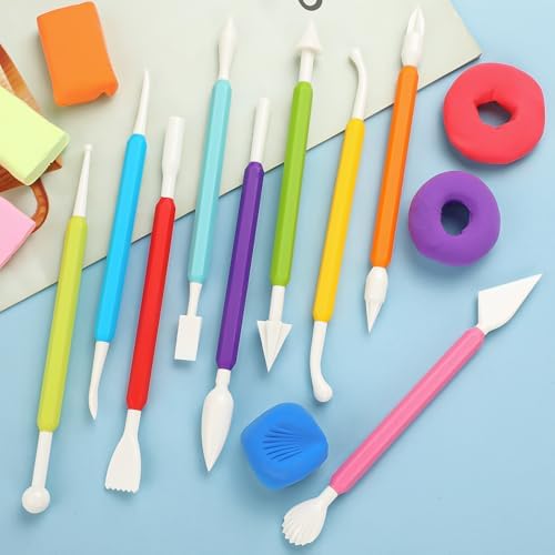 36PCS Clay Sculpting Tools, Double Head Air Dry Clay Carving Tools Kits for Kids and Adults, Sculpting Tools for Clay Sculpey, Modeling Clay Ideal, Air Dry Clay and Shaping - Image 7