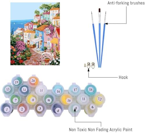 AIBOERL Paint by Numbers Kit for Adults Beginner,Landscape,12X16In - Image 6