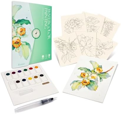Breathly Watercolor Kit for Adults & Beginners (Flowers) by Unknown