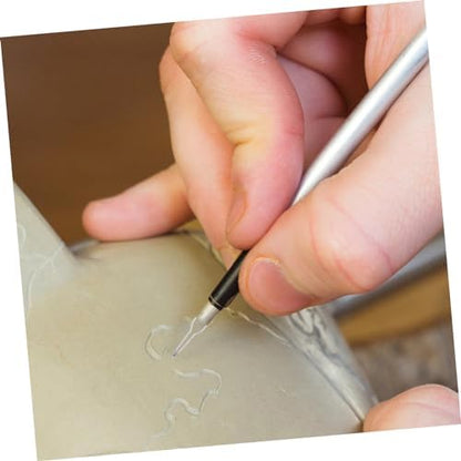TEHAUX 5sets Wood Burning Kit Pyrography Nibs Burning Tip Assortment for Drawing Non-slip Grip - Image 6