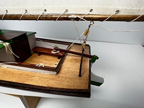 Midwest Chesapeake Bay Flattie Wooden Model Ship Kit for Adults - Beginner Woodcraft Boat Building Set - Easy Laser-Cut DIY Hobby Craft Gift, Made in USA, 1:32 Scale - Image 7