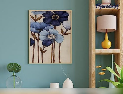 Figured'Art Paint by Numbers Kit for Adults Orchid 16"x20" - Craft Art Painting Rolled Canvas with DIY Wooden Frame - Image 4