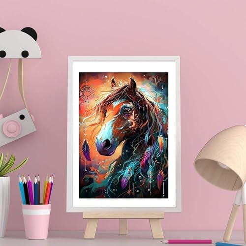 NDNXYXGS Paint by Numbers Kits for Adults,Animals DIY Painting Kit on Canvas,Horse Color by Numbers,Large Adult Paint by Number for Wall Decor and Gifts (Horse) - Image 6