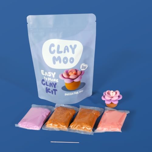 Succulent Clay Kit – Air Dry Foam Clay Craft for Adults & Teens - Image 4