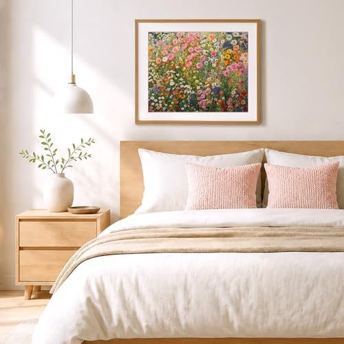 bitCNY Paint by Numbers for Adults, Colorful Wildflower Garden DIY Acrylic Painting Kit, Floral Paint by Number Canvas Art, Botanical Wall Decor for Home, 16x20 Inch - Image 6
