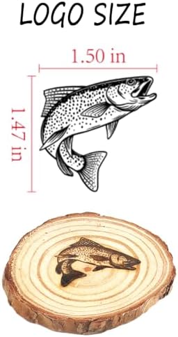 AIMOADO 1.5" Trout Branding Iron, for Wood Hats Leather BBQ & Steak - Image 2