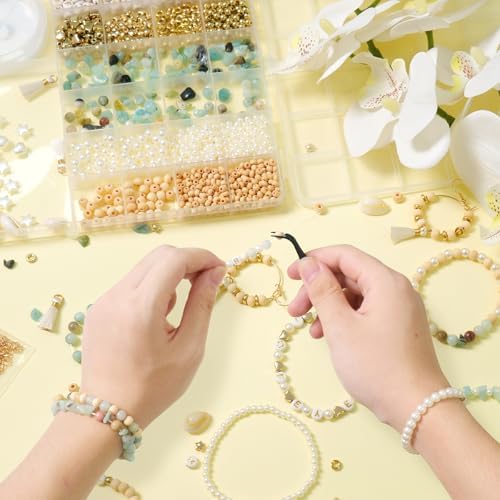 Jewelry Making Supplies Kit, Bracelet Making Kit, Natural Stone Beads - Image 5