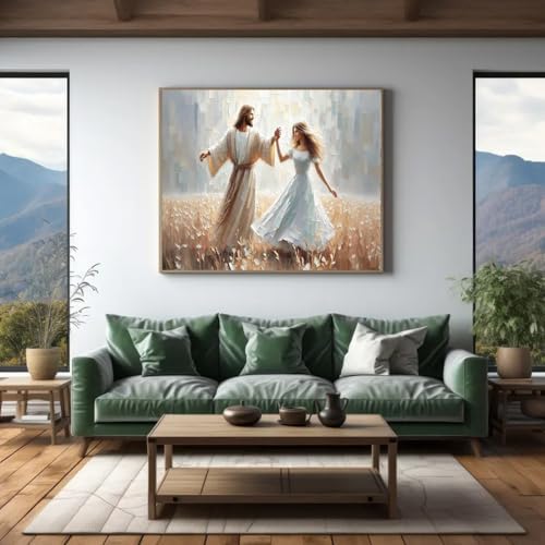 Jesus Paint by Numbers Kit for Adults Framed Canvas 12X16 in, Frameworkless - Image 4
