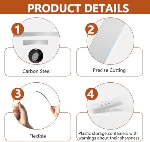 Basic Polymer Clay Tools, Acrylic Clay Roller Pin, Protect Fingers Polymer Clay Cutting Tools, Clear Rectangle Sheet Press Board Wire Texture Set Needle Detail Modelling Supplies -Starter Kit - Image 4