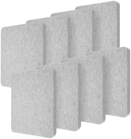 Amylove 4 Pcs Needle Felting Pad Needled Felting Mat Wool Supplies Thick Firm Base Woolen Block for Beginners Crochet Knitting Projects Kit Tool, Gray (8 x 10 x 1 Inch) by Amylove