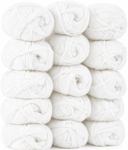 MAQIHAN Acrylic Yarn for Crocheting - Soft Knitting Yarn for Crafts, 15x20g by MaqiIhanCustomOfficial
