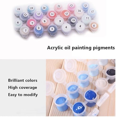 Colorful Flowers Adults' Paint-by-Number Kit - Beautiful Botanical Art on Canvas - Drawing Paintwork with Paintbrushes - Floral Paint by Numbers Art Crafts, 16"x20" - Image 6