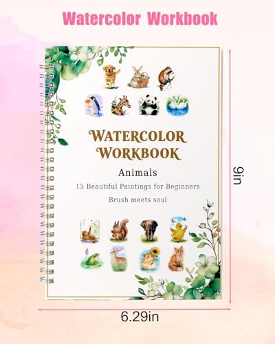 15 Beautiful Animal Watercolor Workbook for Adults Beginner - Image 4