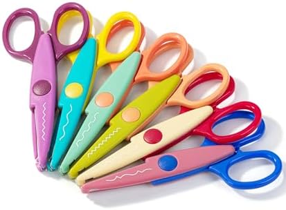 Mr. Pen- Craft Scissors Decorative Edge, 6 Pack, Vintage Colors by MrPen