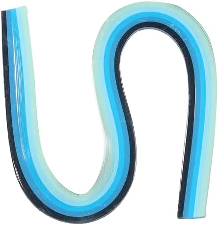 PATIKIL 120pcs Quilling Strips Paper 3/8"(10mm) 21" Origami Paper Quilling Strip for Art DIY Hand Craft Christmas, Gradient Blue by PATIKIL
