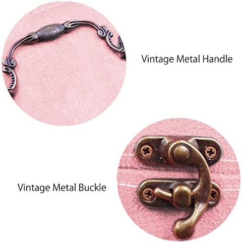 2 Layers Sewing Kits with Vintage Box Sewing Accessories Supplies Kits for Adults Kids Beginner Travel Sewing Basket Metal Handle Pink - Image 5