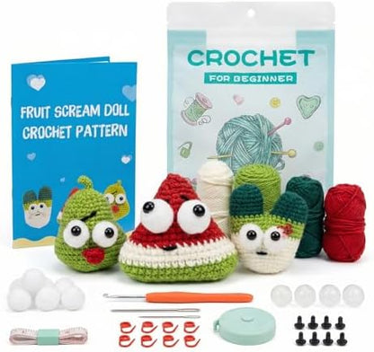 Kovarela Crochet Kit for Beginners, Plant Family Amigurumi with Video Tutorials by Unknown