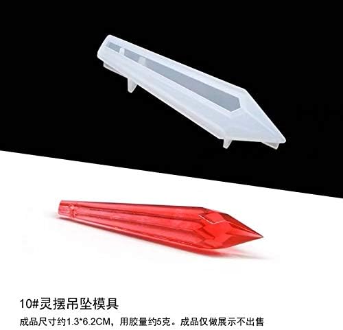 Pendulum UV Silicone Resin Molds DIY Craft Silicone Transparent Mold for Pendant Necklace Mold Jewelry Making Findings (25x76mm) - Image 7