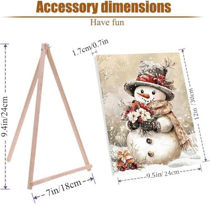 VIGEGU 4 Pack Christmas Paint by Numbers Kit for Adults with Framed - Image 5