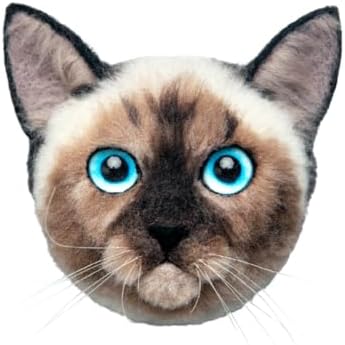 MeowPick Needle Felting Kit with Cat Head Mold, Animals Needle Felting Set, DIY Wool Felt Materials Set with Felting Tool and Instruction for Quick Needle Felting Craft (Siamese) - Image 2
