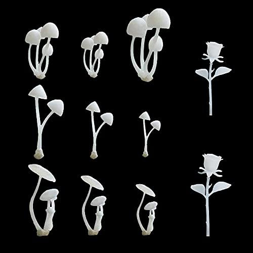 Woohome 11 PCS Jewelry Making Supplies Resin Mould, Mini Mushroom Casting Moulds, 3D Filler Art Craft Supplies Epoxy Moulds for Art Crafts DIY by Woohome