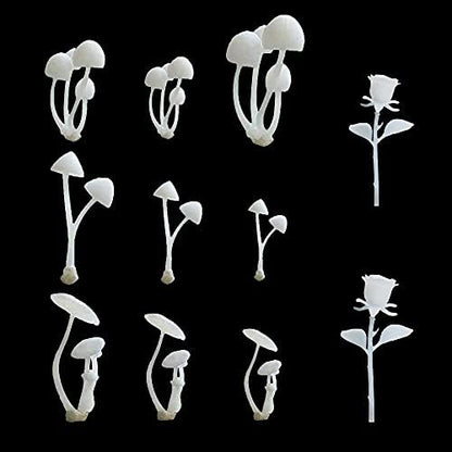 Woohome 11 PCS Jewelry Making Supplies Resin Mould, Mini Mushroom Casting Moulds, 3D Filler Art Craft Supplies Epoxy Moulds for Art Crafts DIY by Woohome