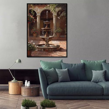 Castle Paint by Numbers Kit for Adults Architecture Paint by Numbers, DIY Acrylic Oil Painting Kits for Adults Beginners with Brushes, Hobbies for Women for Home Wall Decor, Gifts 28x38 in 9-64 - Image 2