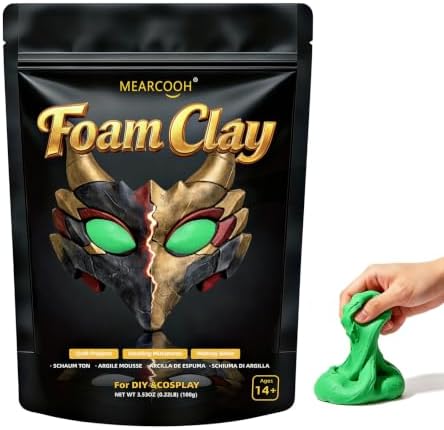 MEARCOOH Modeling air Dry Foam Clay Green Cosplay Magic Clay 100g (3.53oz) by MEARCOOH