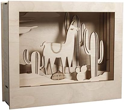 Rayher Diorama, Wood, Natural, 24x20x6.9 cm - Image 2