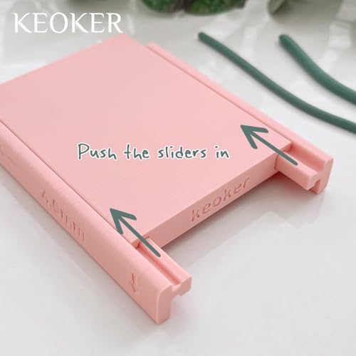 Keoker Clay Tube Hoop Roller Guide, Clay Rolling Strip Shape Maker, Polymer Clay Snake Maker, Polymer Clay Earring Tools - Image 3