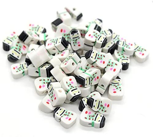100 Pcs Christmas Polymer Clay Beads Cartoon Heishi Spacer Beads Supplies for DIY Bracelet Earring Necklace Jewelry Making - Image 7