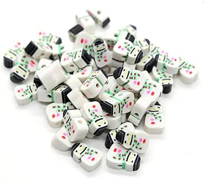 100 Pcs Christmas Polymer Clay Beads Cartoon Heishi Spacer Beads Supplies for DIY Bracelet Earring Necklace Jewelry Making - Image 7