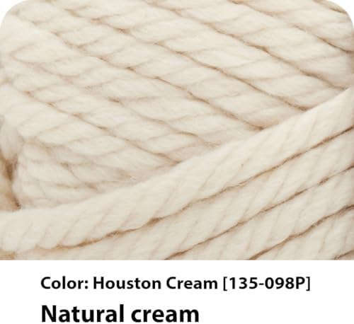 Lion Brand Yarn Hometown Yarn, Super-Bulky Yarn for Knitting, Crocheting, and Crafting, 3 Pack, Houston Cream - Image 2