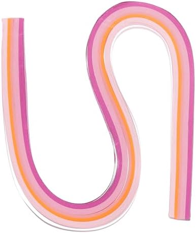 PATIKIL 120pcs Quilling Strips Paper 3/8"(10mm) 21" Origami Paper Quilling Strip for Art DIY Hand Craft Christmas, Gradient Pink by PATIKIL
