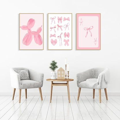 NEGEKFKX 6 Pack Coquette Paint by Numbers Kit for Adults Beginner,Cute Pink Easy Adult Paint by Number Kits on Canvas DIY Painting for Beginners Art by Numbers for Home Wall Decor 8x12 Inch - Image 3