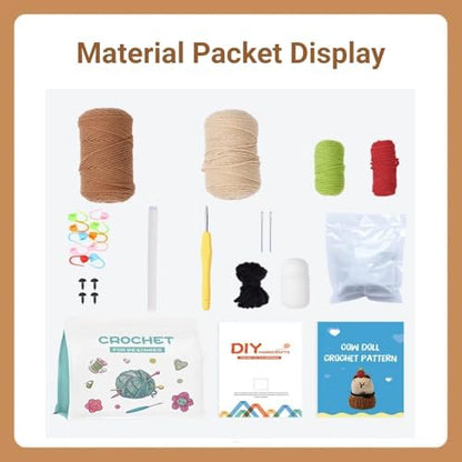 Hylvix Crochet kit for Beginners, Capybara Animals Crochet kit, Learn to Crochet, with Step by Step Video, for Adults Teens, for Gifts, with Tutorials and Yarns, Hook, Accessories (Capybara) - Image 2