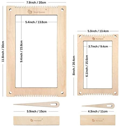Hand U Journey Medium Rectangle Weaving Loom Kit, 2 Sizes with Tools - Image 2
