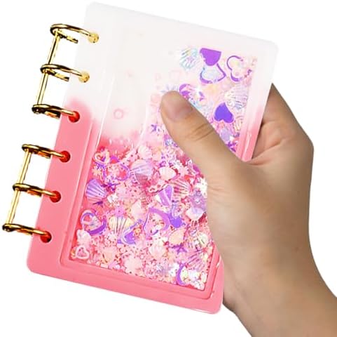 FUNSHOWCASE DIY Resin Shaker Journal Kit Rectangle - Complete Set with Notebook Molds, Binder Refills - Image 4