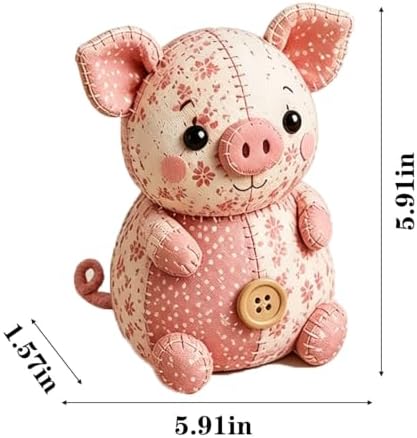 Patchwork Mouse DIY Sewing Kit for Adults & Beginners (Piglet) - Image 2