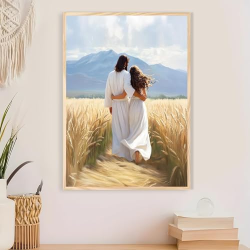 Jesus Paint by Numbers Kit for Adults Framed Canvas 12X16 in, Frameworkless - Image 4