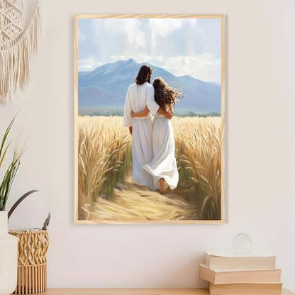 Jesus Paint by Numbers Kit for Adults Framed Canvas 12X16 in, Frameworkless - Image 4