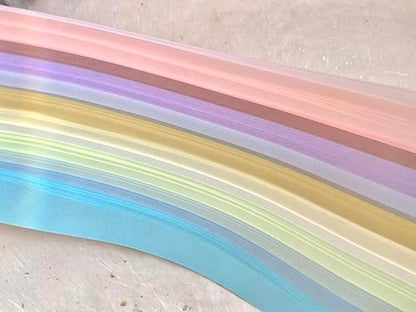 3/8" Assorted Pastel Paper Strips for German, Froebel, Moravian Stars & Weaving (100 Strips) - Image 5