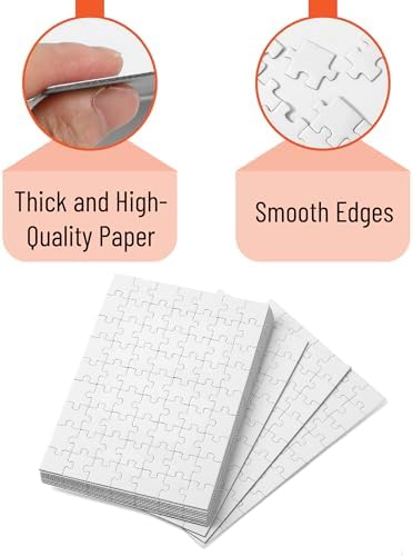 Mr. Pen- Blank Puzzle, 10 Pack, 63 Pieces/Pack, 56" x 8.2", White - Image 3